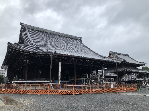 鬼瓦用足場撤去